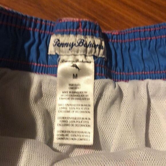Tommy Bahama Madras boys board shorts with net size M - Picture 2 of 5